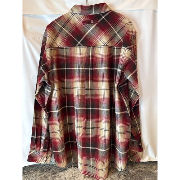 Legendary Whitetails Red Shadow Plaid‎ Flannel Shirt Medium Excellent Condition - Picture 6 of 8